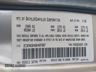 2006 Chrysler 300 C with VIN 2C3KA63HX6H487887, listed as a IAAI auction lot 41603068 with 133,169 mi miles. Bid and sale history available at carsss.com. Image 9.