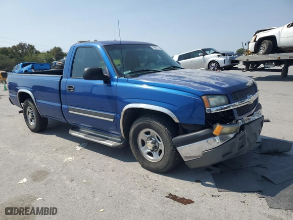 2004 Chevrolet Silverado 1500 LS with VIN 1GCEC14T54E166868, listed as a Copart auction lot 70981574 with 134,052 mi miles and Salvage Title. Bid and sale history available at carsss.com. Image 4.