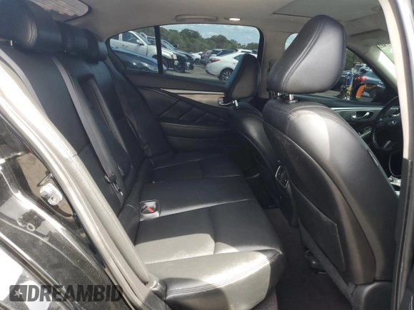 2014 Infiniti Q50 Sport with VIN JN1BV7AR8EM707401, listed as a Copart auction lot 58487675 with 125,487 mi miles and Salvage title. Bid and sale history available at DreamBid. Image 10.