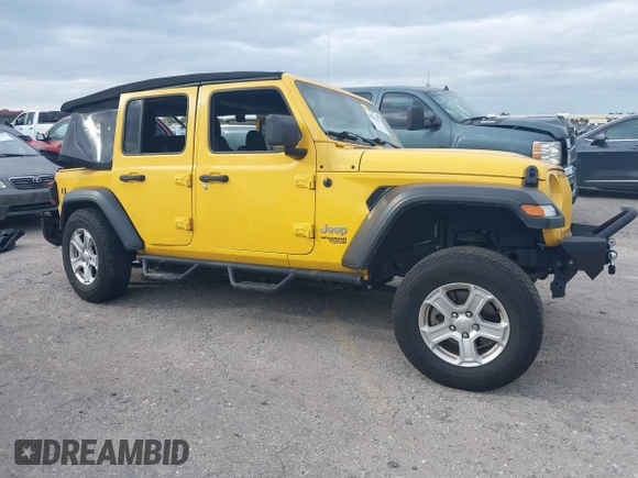 2020 Jeep Wrangler Unlimited Sport Altitude с VIN 1C4HJXDG8LW215899, выставлен на аукционе IAAI как лот 40909335 с пробегом 41 356 миль миль и . История ставок и продаж доступна на DreamBid. Изображение 1.