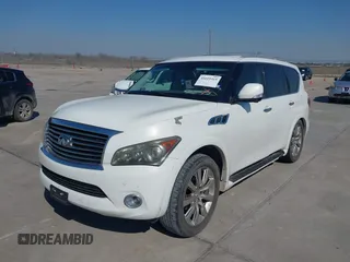 2012 Infiniti QX56 8-passenger with VIN JN8AZ2ND8C9715811, listed as a IAAI auction lot 41619315 with 198,187 mi miles and . Bid and sale history available at DreamBid. Image 6.
