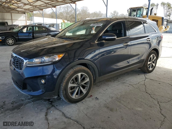 2019 Kia Sorento EX V6 with VIN 5XYPH4A55KG474726, listed as a Copart auction lot 45558845 with 75,804 mi miles and Salvage Title. Bid and sale history available at carsss.com. Image 1.