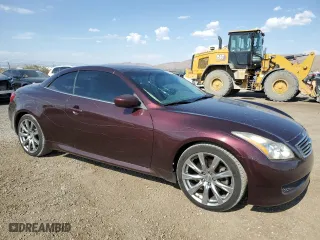 2010 Infiniti G37 Convertible with VIN JN1CV6FEXAM354478, listed as a Copart auction lot 63550574 with 112,836 mi miles and Salvage Title. Bid and sale history available at carsss.com. Image 4.