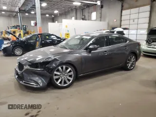 2019 Mazda 6 Grand Touring Reserve with VIN JM1GL1WY4K1504816, listed as a Copart auction lot 74549664 with 46,860 mi miles and Salvage Title. Bid and sale history available at carsss.com. Image 1.