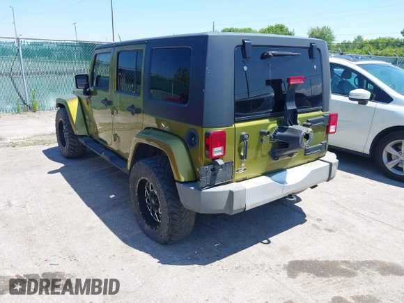 2008 Jeep Wrangler Unlimited Sahara with VIN 1J4GA59128L608191, listed as a IAAI auction lot 42669266 with 201,156 mi miles and . Bid and sale history available at DreamBid. Image 3.