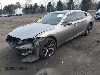 2018 Lexus LS with VIN JTHC51FFXJ5002387, listed as a IAAI auction lot 41178208 with 56,142 mi miles. Bid and sale history available at carsss.com. Image 2.