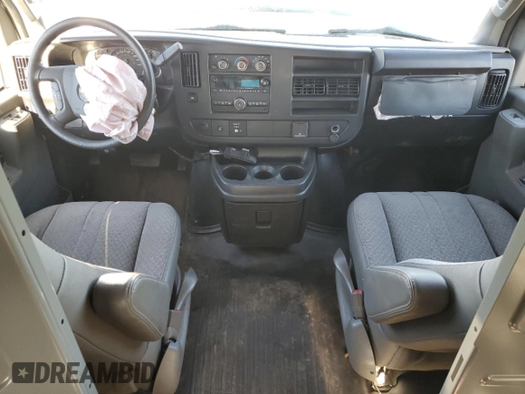 2017 GMC Savana Cargo Van with VIN 1GTW7AFF3H1283443, listed as a Copart auction lot 76505454 with 0 mi miles and Salvage Title. Bid and sale history available at carsss.com. Image 8.