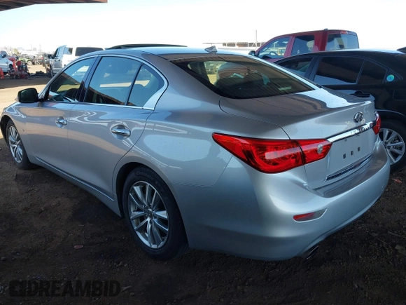 2017 Infiniti Q50 3.0t Premium with VIN JN1EV7AP4HM739763, listed as a IAAI auction lot 42011605 with 90,608 mi miles. Bid and sale history available at carsss.com. Image 3.