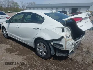 2017 Kia Forte LX with VIN 3KPFK4A76HE111114, listed as a IAAI auction lot 42010385 with 198,304 mi miles. Bid and sale history available at carsss.com. Image 3.
