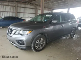 2017 Nissan Pathfinder S with VIN 5N1DR2MMXHC678096, listed as a Copart auction lot 44560565 with 122,683 mi miles and Salvage Title. Bid and sale history available at carsss.com. Image 1.