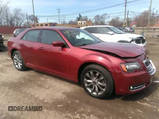 2014 Chrysler 300 with VIN 2C3CCAGG9EH222749, listed as a IAAI auction lot 41856705 with 159,866 mi miles. Bid and sale history available at carsss.com. Image 1.