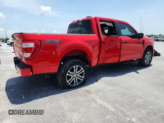 2023 Ford F-150 XL with VIN 1FTEW1EP9PKE23979, listed as a Copart auction lot 57649475 with 35,240 mi miles and Non repairable. Bid and sale history available at DreamBid. Image 3.