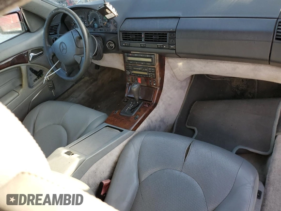 1998 Mercedes-Benz SL-Class with VIN WDBFA67F3WF166408, listed as a Copart auction lot 77603714 with 0 mi miles and Salvage Title. Bid and sale history available at carsss.com. Image 8.