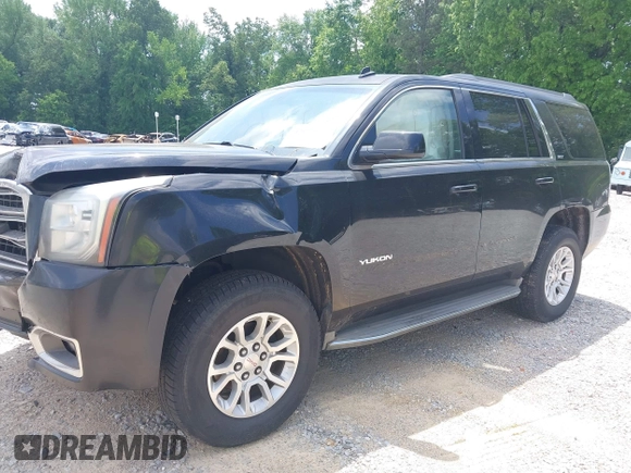 2015 GMC Yukon SLT with VIN 1GKS2BKC5FR275085, listed as a IAAI auction lot 42025693 with Not Provided miles. Bid and sale history available at carsss.com. Image 2.