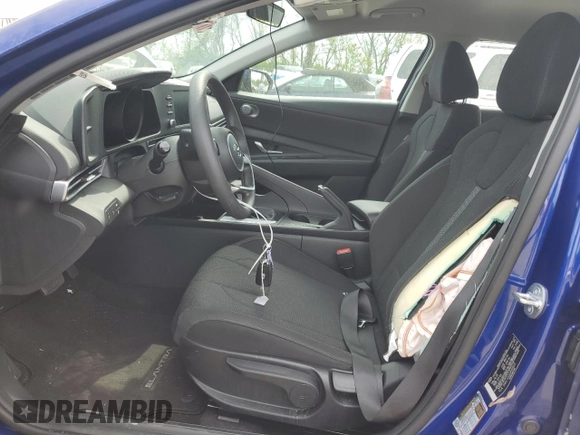 2023 Hyundai Elantra SE with VIN 5NPLL4AG5PH119523, listed as a Copart auction lot 53749925 with 17,459 mi miles and Salvage title. Bid and sale history available at DreamBid. Image 7.