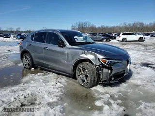 2018 Alfa Romeo Stelvio with VIN ZASFAKANXJ7B82786, listed as a Copart auction lot 47867385 with 82,629 mi miles and Salvage Title. Bid and sale history available at carsss.com. Image 12.