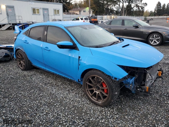 2021 Honda Civic Type R Touring with VIN SHHFK8G78MU202810, listed as a Copart auction lot 78390294 with 38,530 mi miles and Salvage Title. Bid and sale history available at carsss.com. Image 4.