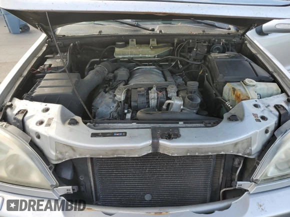 2002 Mercedes-Benz M-Class with VIN 4JGAB75EX2A326747, listed as a Copart auction lot 82106664 with 264,245 mi miles and Salvage Title. Bid and sale history available at carsss.com. Image 11.