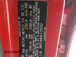 2020 Kia Forte LXS with VIN 3KPF24AD8LE154562, listed as a Copart auction lot 50913485 with 92,316 mi miles and Salvage Title. Bid and sale history available at carsss.com. Image 12.