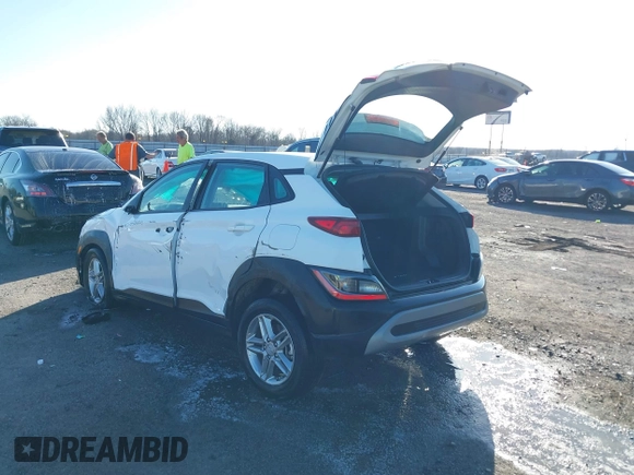 2023 Hyundai Kona SE with VIN KM8K2CAB0PU061691, listed as a IAAI auction lot 41464955 with 14,716 mi miles. Bid and sale history available at carsss.com. Image 3.