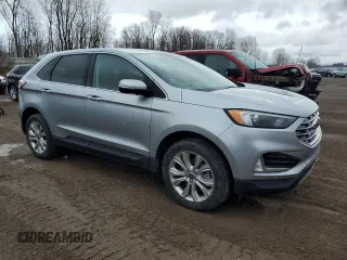 2022 Ford Edge Titanium with VIN 2FMPK4K97NBB07916, listed as a Copart auction lot 52019925 with 0 mi miles and Salvage Title. Bid and sale history available at carsss.com. Image 4.