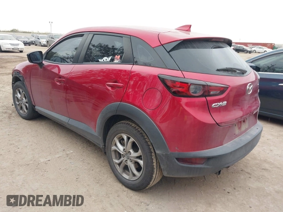 2019 Mazda CX-3 Sport with VIN JM1DKDB71K0423881, listed as a IAAI auction lot 41329976 with 65,341 mi miles. Bid and sale history available at carsss.com. Image 3.