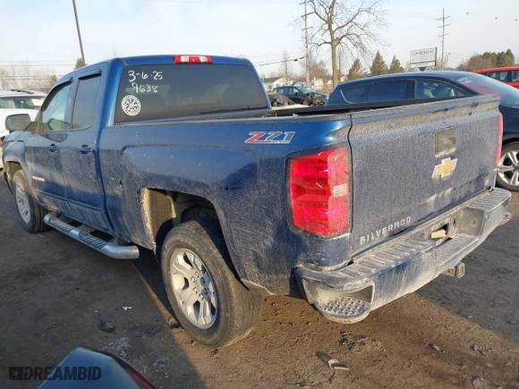 2017 Chevrolet Silverado 1500 LT with VIN 1GCVKREC7HZ349638, listed as a IAAI auction lot 41797563 with 136,915 mi miles. Bid and sale history available at carsss.com. Image 3.