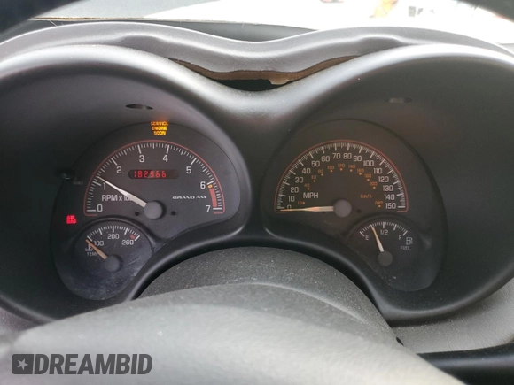 2001 Pontiac Grand Am GT with VIN 1G2NW52E61C212612, listed as a Copart auction lot 48007425 with 182,966 mi miles and Salvage Title. Bid and sale history available at carsss.com. Image 9.