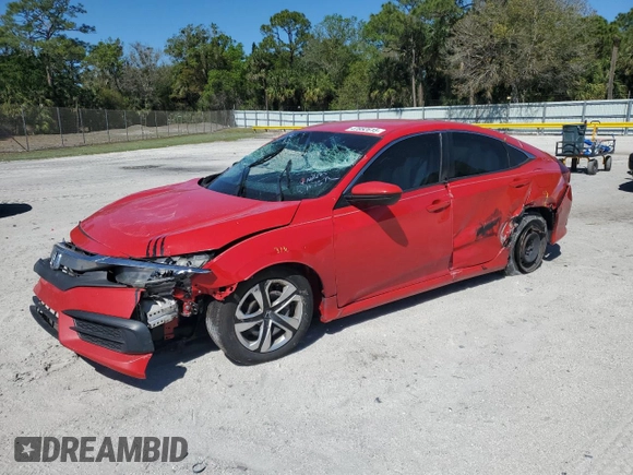 2018 Honda Civic LX with VIN 2HGFC2F51JH533697, listed as a Copart auction lot 47852615 with Not Provided miles and Salvage Title. Bid and sale history available at carsss.com. Image 1.