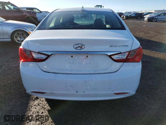 2013 Hyundai Sonata GLS with VIN 5NPEB4AC0DH509711, listed as a Copart auction lot 46480255 with 182,074 mi miles and Clean Title. Bid and sale history available at carsss.com. Image 6.