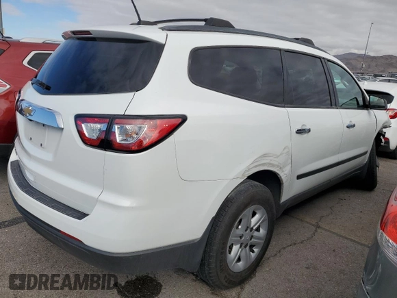 2017 Chevrolet Traverse LS with VIN 1GNKRFKD1HJ206796, listed as a Copart auction lot 48996465 with 0 mi miles and Clean Title. Bid and sale history available at carsss.com. Image 3.