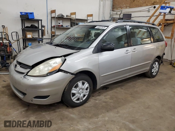 2006 Toyota Sienna CE with VIN 5TDZA23C16S463003, listed as a Copart auction lot 54897025 with 169,400 mi miles and Salvage Title. Bid and sale history available at carsss.com. Image 1.