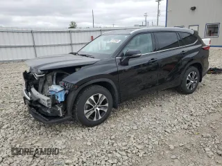 2022 Toyota Highlander XLE with VIN 5TDGZRBH6NS175420, listed as a Copart auction lot 57328585 with 47,962 mi miles and Salvage title. Bid and sale history available at DreamBid. Image 1.