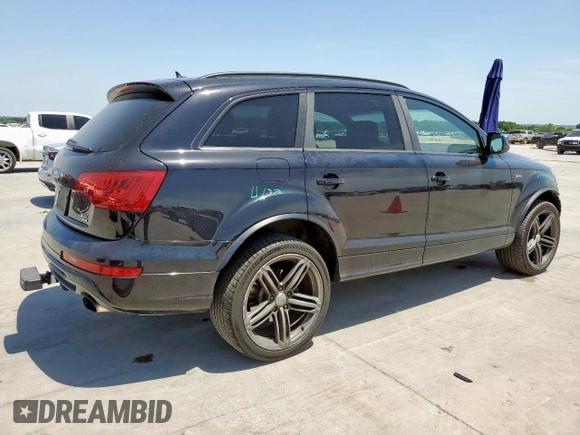 2014 Audi Q7 S line Prestige z VIN WA1DGAFE5ED002505, wystawiony jako Copart lot #56733525 z przebiegiem 102 409 mil mil oraz Szkoda całkowita • Salvage title. Historia ofert i sprzedaży dostępna na DreamBid. Obrazek 3.