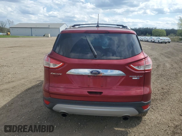 2014 Ford Escape Titanium with VIN 1FMCU9J94EUE49129, listed as a Copart auction lot 54357125 with 205,519 mi miles and Salvage Title. Bid and sale history available at carsss.com. Image 6.