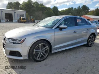 2019 Audi A3 Sedan S line Premium Plus with VIN WAUJEGFF4KA119965, listed as a Copart auction lot 74427694 with 82,712 mi miles and Salvage Title. Bid and sale history available at carsss.com. Image 1.
