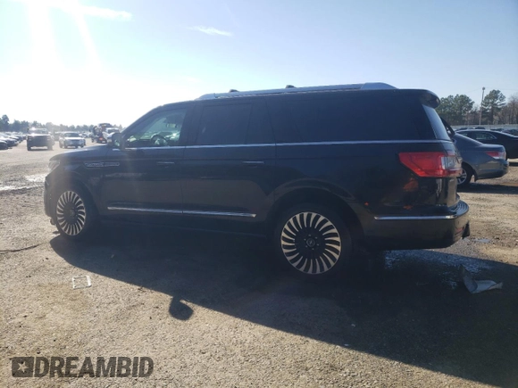 2021 Lincoln Navigator Black Label z VIN 5LMJJ3TT9MEL00758, wystawiony jako Copart lot #87066494 z przebiegiem 103 136 mil mil oraz Szkoda całkowita • Salvage title. Historia ofert i sprzedaży dostępna na DreamBid. Obrazek 2.