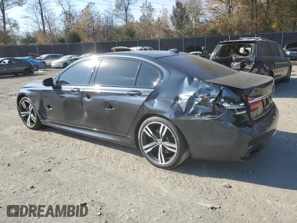 2016 BMW 7 Series 750i xDrive with VIN WBA7F2C56GG419078, listed as a Copart auction lot 75355703 with 0 mi miles. Bid and sale history available at carsss.com. Image 2.