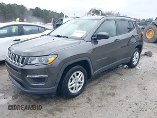 2018 Jeep Compass Sport with VIN 3C4NJCAB9JT211187, listed as a IAAI auction lot 41065430 with 1 mi miles. Bid and sale history available at carsss.com. Image 18.