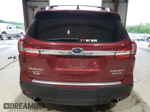 2019 Subaru Ascent Limited with VIN 4S4WMAMDXK3480496, listed as a Copart auction lot 57807645 with 57,572 mi miles and Salvage title. Bid and sale history available at DreamBid. Image 6.