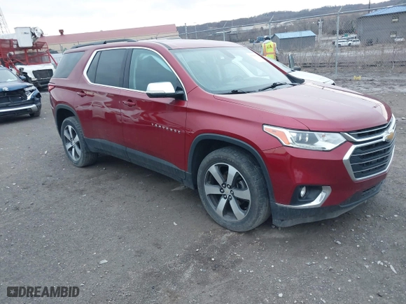 2019 Chevrolet Traverse LT Leather with VIN 1GNEVHKW1KJ164692, listed as a IAAI auction lot 41800874 with 76,866 mi miles. Bid and sale history available at carsss.com. Image 1.