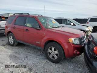 2008 Ford Escape XLT with VIN 1FMCU03198KB05556, listed as a Copart auction lot 42531975 with 105,277 mi miles and Salvage title. Bid and sale history available at DreamBid. Image 4.