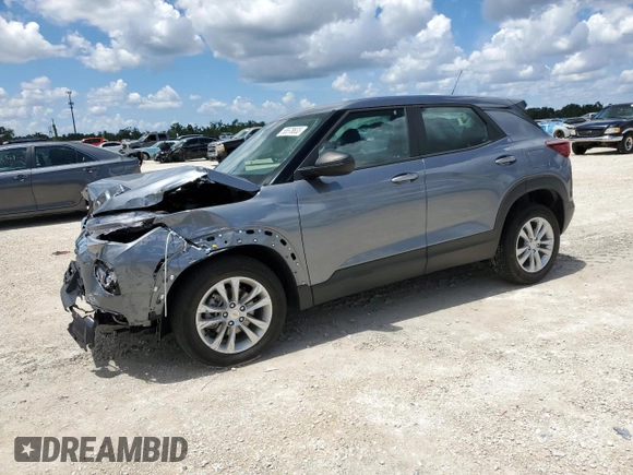 2021 Chevrolet TrailBlazer LS with VIN KL79MMS29MB018912, listed as a Copart auction lot 55578833 with 39,957 mi miles. Bid and sale history available at carsss.com. Image 1.