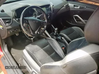 2016 Hyundai Veloster Turbo with VIN KMHTC6AE1GU273481, listed as a Copart auction lot 59571615 with 117,232 mi miles and Salvage title. Bid and sale history available at DreamBid. Image 8.
