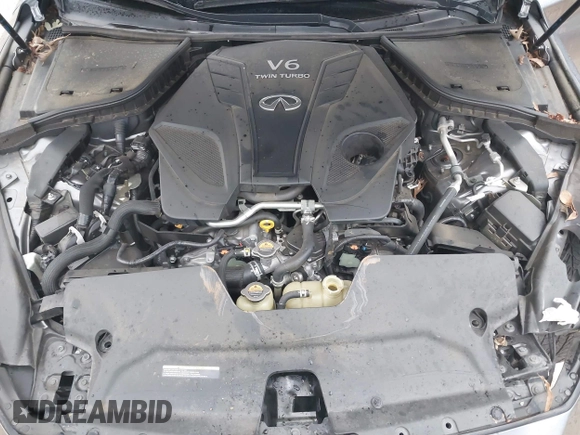 2021 Infiniti Q50 3.0t LUXE with VIN JN1EV7BP9MM700224, listed as a IAAI auction lot 40405893 with 62,531 mi miles. Bid and sale history available at carsss.com. Image 10.