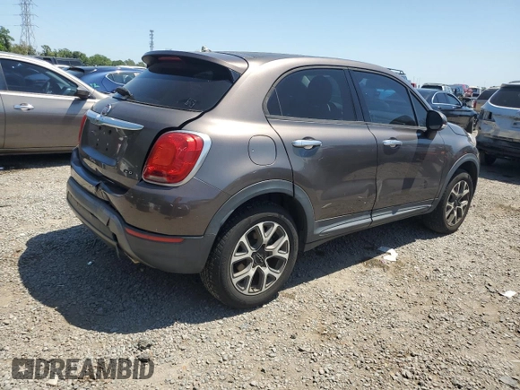 2016 FIAT 500X Trekking with VIN ZFBCFYCT0GP338212, listed as a Copart auction lot 51843725 with 56,157 mi miles and Salvage title. Bid and sale history available at DreamBid. Image 3.