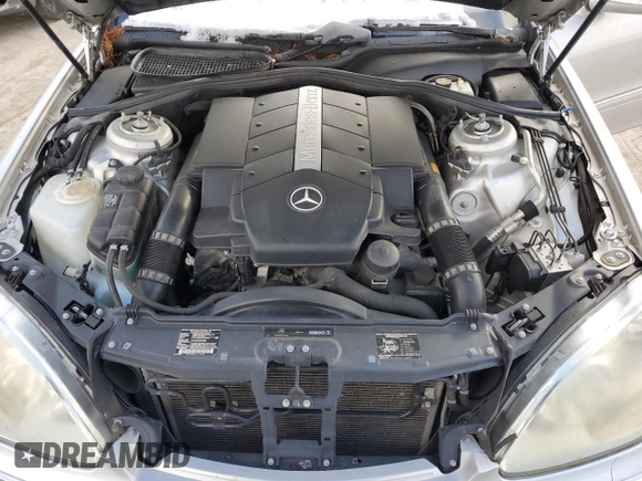 2003 Mercedes-Benz S-Class 4.3L with VIN WDBNG70J23A357308, listed as a Copart auction lot 88350525 with 0 mi miles and Salvage Title. Bid and sale history available at carsss.com. Image 11.