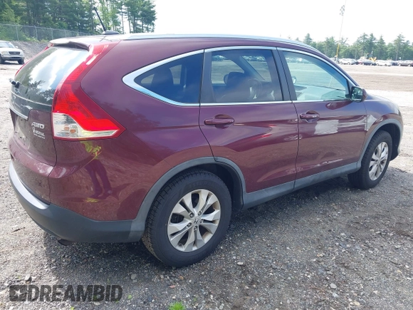 2013 Honda CR-V EX-L with VIN 5J6RM4H71DL069363, listed as a IAAI auction lot 42535503 with 161,386 mi miles and . Bid and sale history available at DreamBid. Image 4.