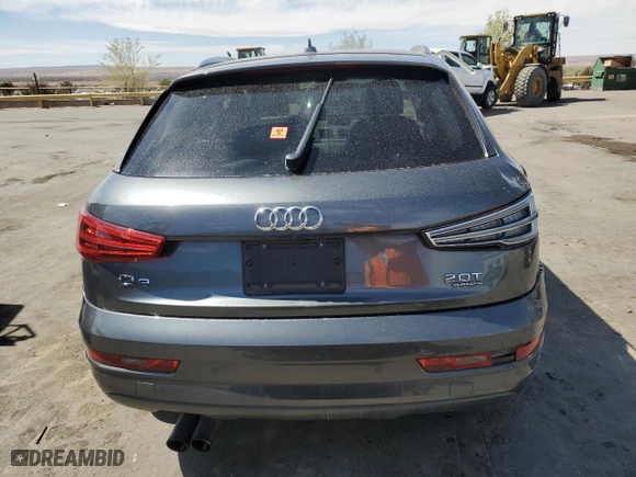 2018 Audi Q3 Premium Plus with VIN WA1JCCFS6JR007404, listed as a Copart auction lot 45345785 with 0 mi miles and Salvage Title. Bid and sale history available at carsss.com. Image 6.