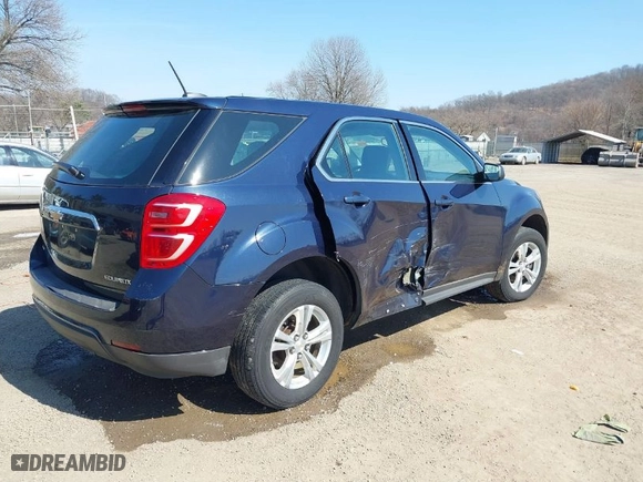 2016 Chevrolet Equinox LS with VIN 2GNFLEEK8G6155770, listed as a IAAI auction lot 41728714 with 106,531 mi miles. Bid and sale history available at carsss.com. Image 4.